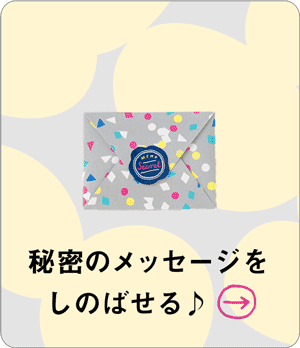 秘密のメッセージをしのばせる