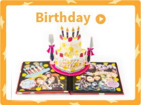 バースデーアルバム:誕生日の思い出にプレゼント