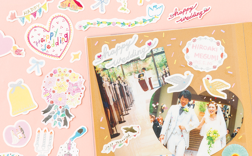 ウェディングアルバム デコレーション