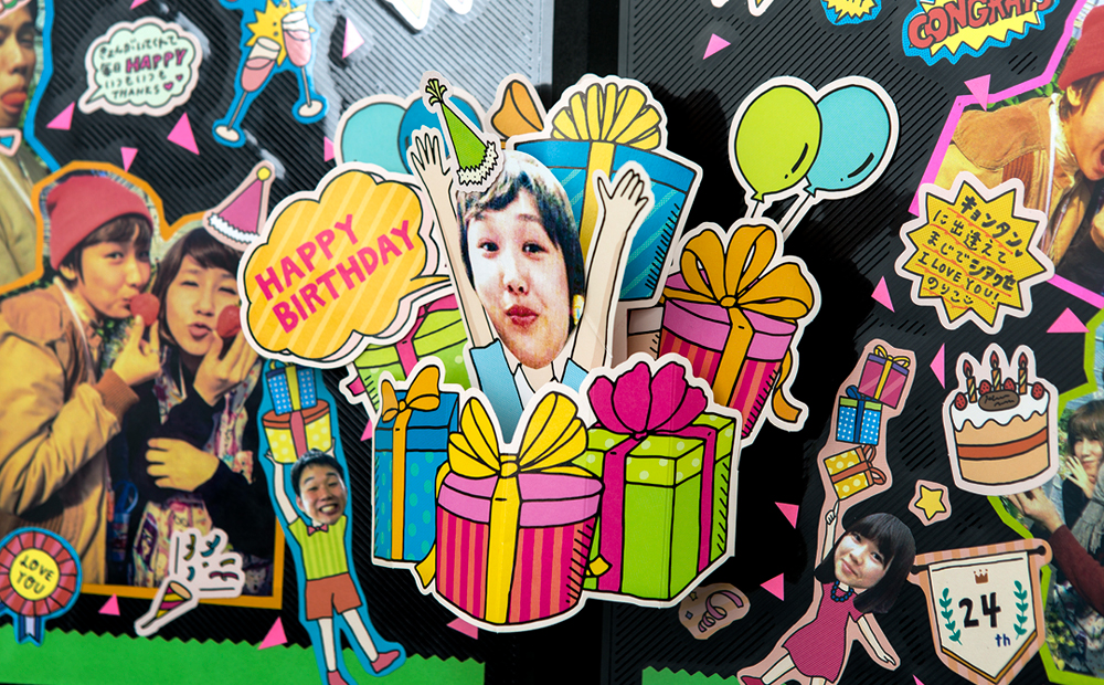 アルバム ポップアップサンプル