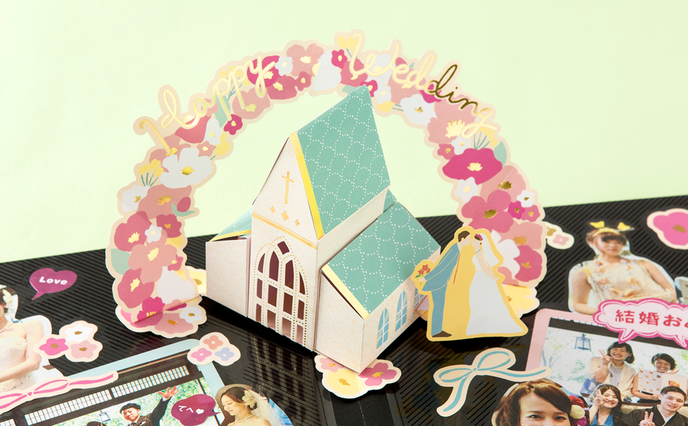 ウェディングアルバム ポップアップ