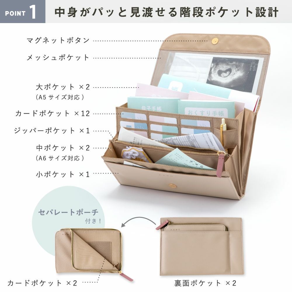 ☆いろは❤️ハニーチューン大きな ポーチバッグ♥ ショルダー紐付きセット♥ nown マルチポーチ | いろはショップオンライン