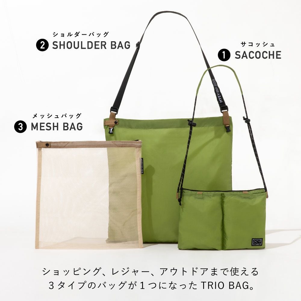 サコッシュ 3way ショルダーバッグ HYEY TRIO BAG レディース