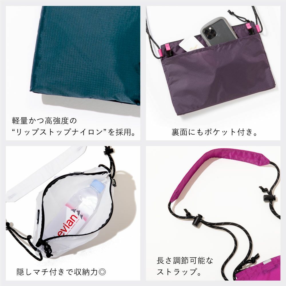 サコッシュ 3way ショルダーバッグ HYEY TRIO BAG レディース