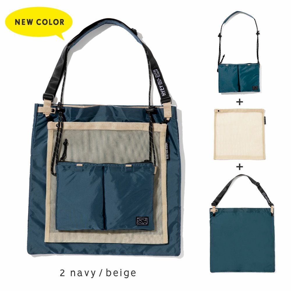 サコッシュ 3way ショルダーバッグ HYEY TRIO BAG レディース