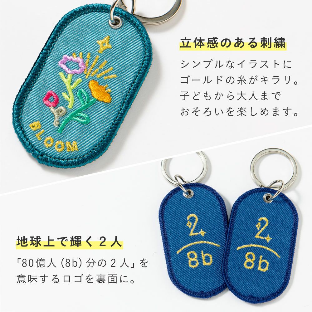 rokiharu　2商品まとめ ペアキーホルダー 2/8b PAIR KEY RING ZOO ver. 2個セット 動物園柄