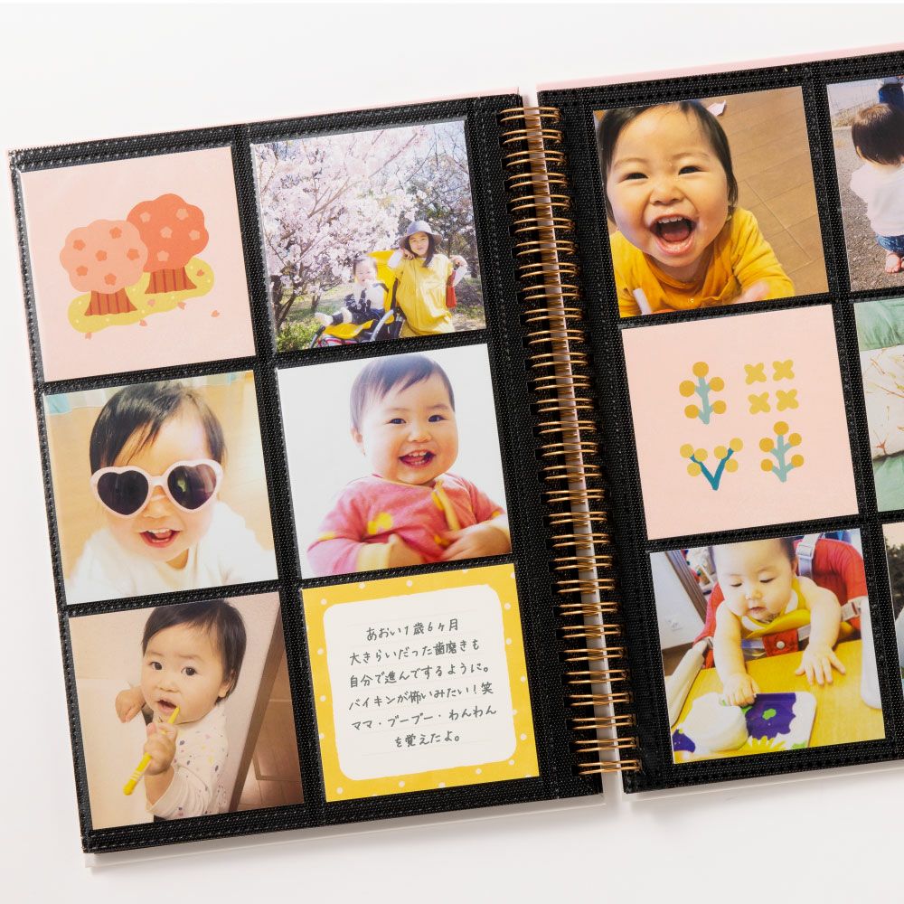 大容量アルバム 【ましかく写真用】 スリムタイプ 3冊セット | いろは