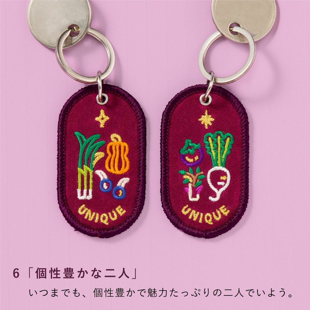 ペアキーホルダー 2/8b PAIR KEY RING KYOTO ver. 2個セット 京都柄
