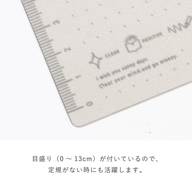 SUNNYﾗｲﾄﾉｰﾄ下敷き_LSLX-01_slim-gray