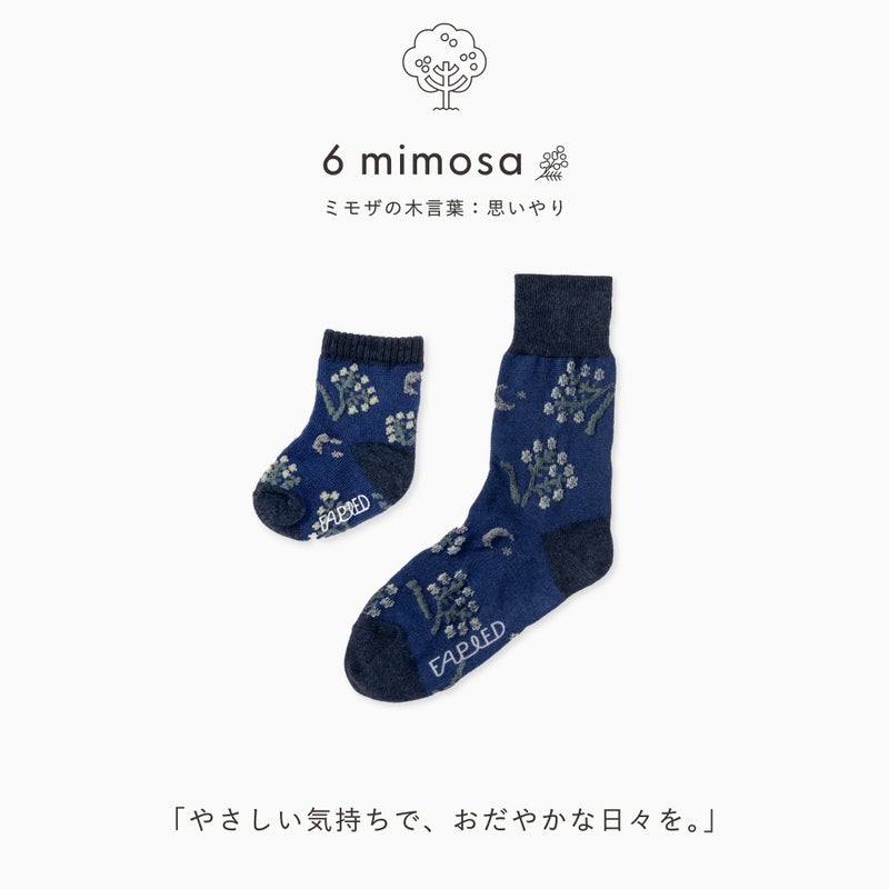 FAPIEDママ＆ベビーソックスセット（7-10cm,23-25cm）