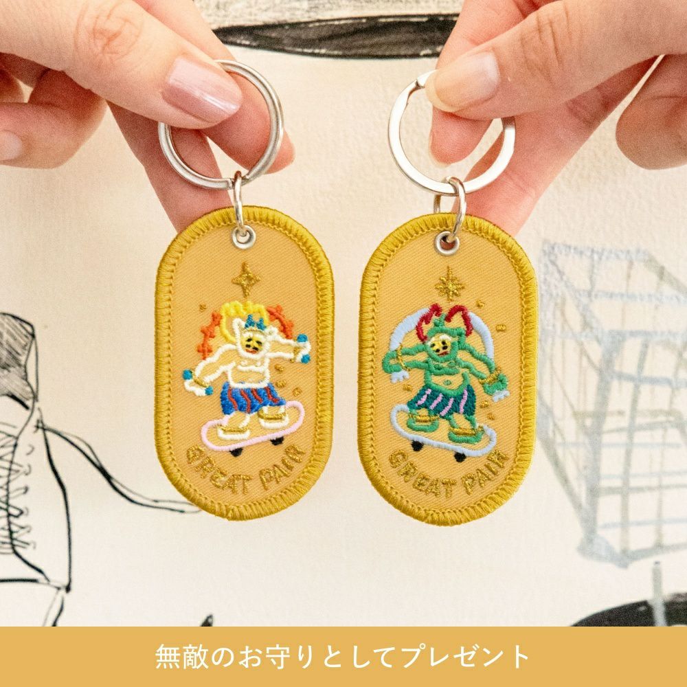 2/8b PAIR KEY RING ART MUSEUM ver. キーホルダー ペア お揃い 2個