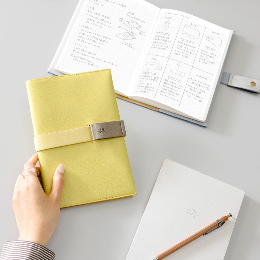SUNNY NOTEBOOK用リフィル ノート メモ ダイアリー 方眼 A5変形