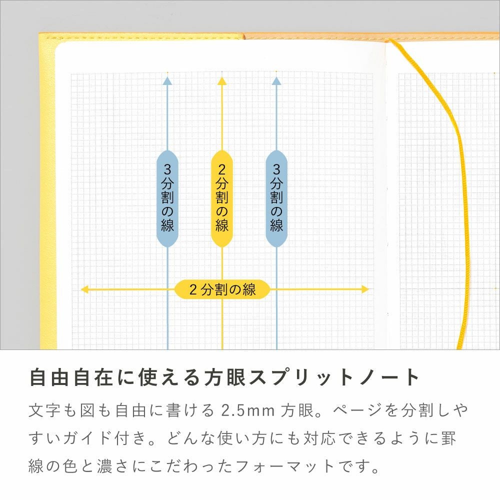 SUNNY NOTEBOOK用リフィル ノート メモ ダイアリー 方眼 A5変形