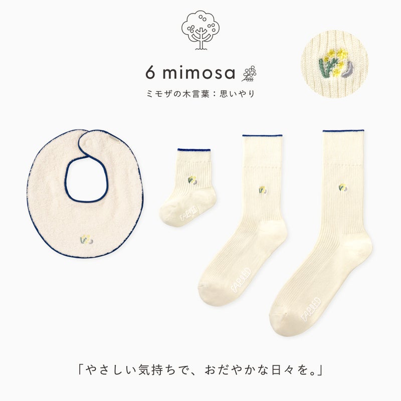 FAPIEDファミリー【ワンポイント】ソックス+スタイセット（7-10cm,23-25cm,25-27cm）