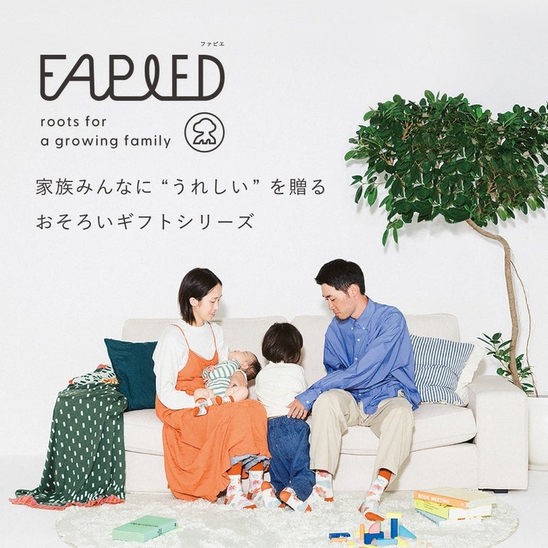 FAPIED_ペア【ワンポイント】ソックスセット（23-25cm,25-27cm）
