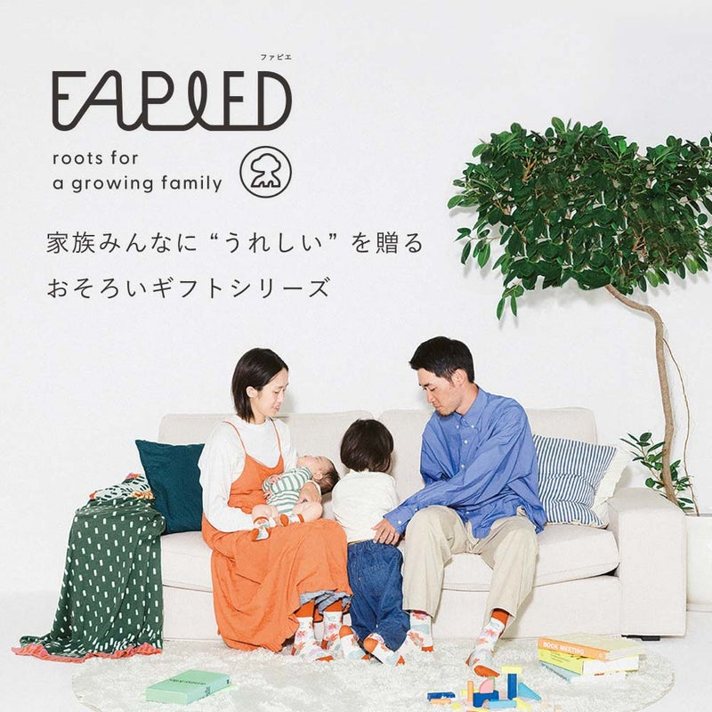 FAPIED_【総柄×ワンポイント】4足セット（23-25cm×2,25-27cm×2）